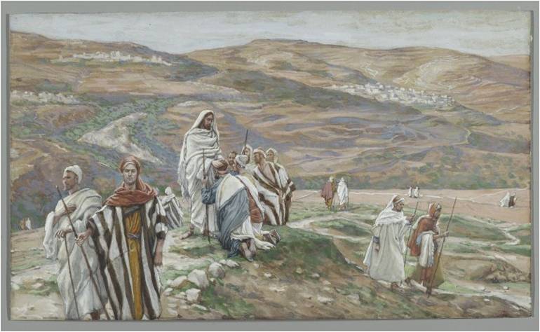 James Tissot (1836-1902), Rozesłanie uczniów po dwóch, 1886-96 Rozesłanie uczniów po dwóch
