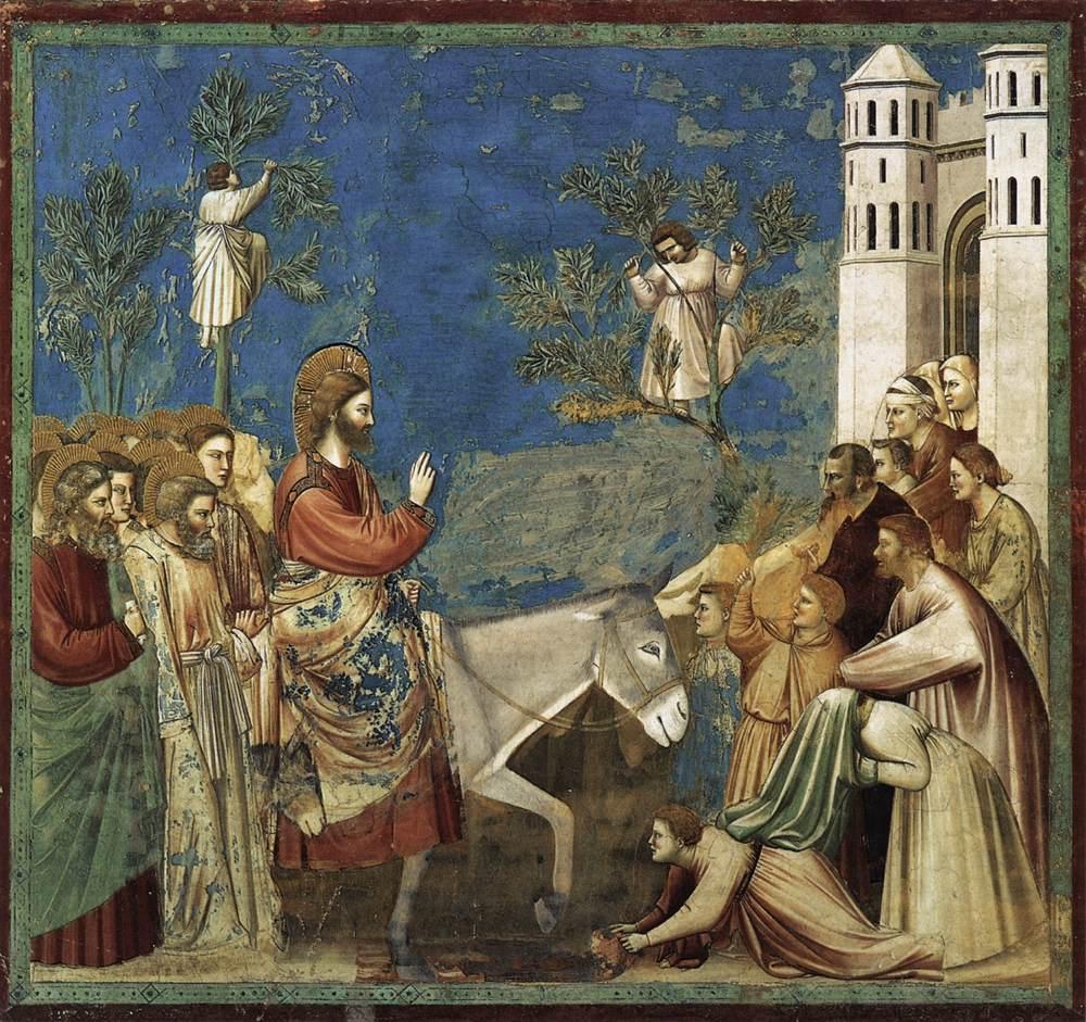 Giotto di Bondone, Wjazd do Jerozolimy, 1304-1306 Wjazd do Jerozolimy