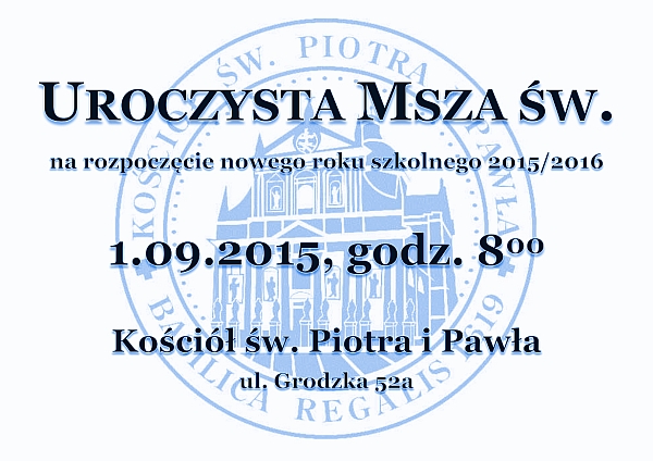 Początek roku szkolnego 2015 Początek roku szkolnego 2015