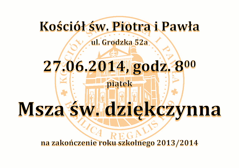 Zakończenie 2013/2014 Zakończenie 2013/2014